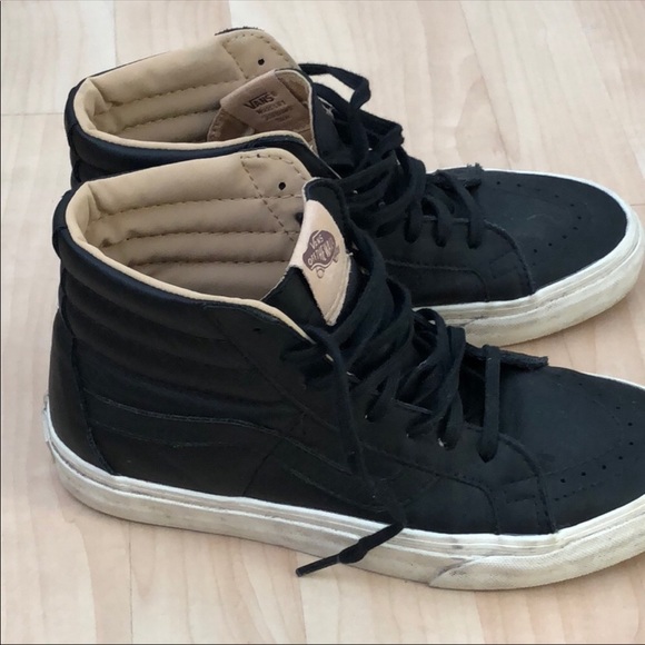 Vans Leather Hightops 7.5 - Picture 2 of 4